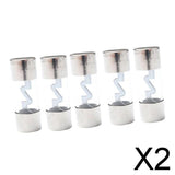 Maxbell 2x5 Pieces Car Audio Amp Amplifier Glass 30AMP AGU Nickel Plated Fuse 10*38mm