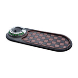 Maxbell Multifunction Car Anti Slip Mat Automotive PVC Nonslip Pad Auto Phone Holder Brown Grid Argent