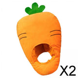 Maxbell 2xFunny Vegetable Radish Hat Headgear Photo Prop for Fancy Dress Cosplay