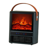 Maxbell Electric Fireplace Heater Decorative Home Decor for Desktop Living Room Home Green