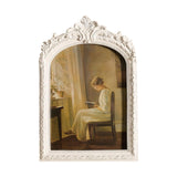 Maxbell Photo Frame Resin Ornament Tabletop Wall Hanging 15*20cm for Hallway Wedding White
