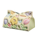 Maxbell Tissue Box Cover Tissue Box Holder Cute for Countertop Dining Table Bathroom Yellow