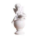 Maxbell Maxbell Candlestick Candelabras Home Anniversary Fireplace Resin Angel Candle Holder White Single Hand