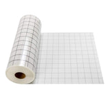 Maxbell Grey&Orange Grid Clear Transfer Paper Tape Roll for Vinyl Crafts Hobby