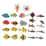 Maxbell Maxbell 24Plastic Marine Animal Figure Ocean Creatures Dolphin Turtle Angel Fish Toy