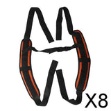 8x1 Pair DIY Waterproof PVC Shoulder Belt Strap Replacement for Backpack