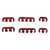 Maxbell 2xRed Spark Plug Wire Cable Dividers 7mm 8mm 9mm Universal Fit For Chevy Ford