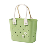 Maxbell Shower Caddy Basket Sturdy Storage Basket for Kitchen Household College Dorm Green