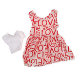 Maxbell Cute Sleeveless Skirt Dress Casual Clothing for American Doll 18inch Doll Decoration - Aladdin Shoppers