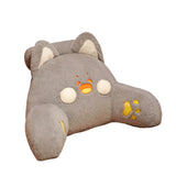 Maxbell Backrest Pillow Decor Waist Support Pillow for Watching Home Grey