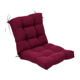 Maxbell Outdoor Seat Back Chair Cushion Rocking Seat Cushion for Balcony Living Room Dark Red