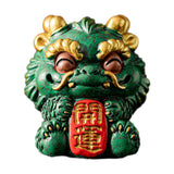 Maxbell Chinese Kirin Statue Ornament Miniature Figurine for Tabletop Desktop Office Luck