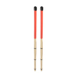 Maxbell Bamboo Drumsticks Quiet 15.75 inch Length for Rock Band Acoustic Performance red