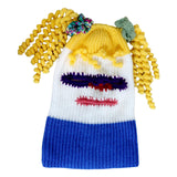Maxbell Halloween Knitted Hat Prop Knitted Face Cover for New Year Festival Carnival