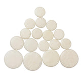 Maxbell 3xClarinet Pads Bb Key 17pcs Ivory