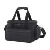 Maxbell Travel Cosmetic Bag Tote Compartment Bag for Travel Vacation Business Trips Black