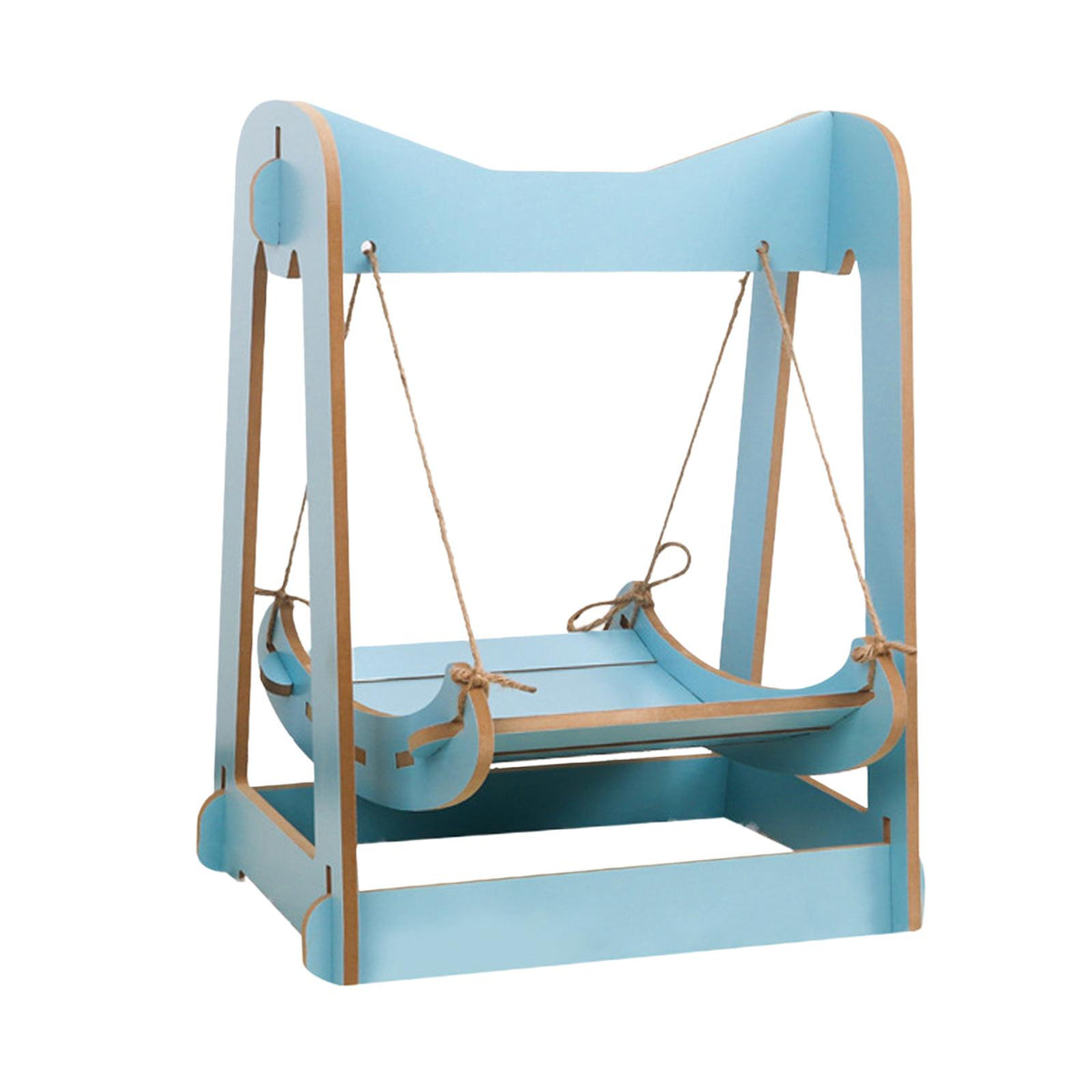 Maxbell Maxbell Cat Hammock Bed Lounger Scratching Rope Pet Hanging Swing for Rabbit Kitten Blue