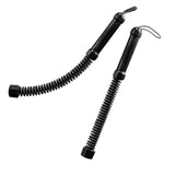 Maxbell 2 Pieces Battle Ropes Spring Bar for Indoor Outdoor and Office Strength Training black