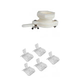Maxbell 38mm Plastic Honey Gate Valve Extracting Bottling Tool + 5pcs Queen Cage Clips
