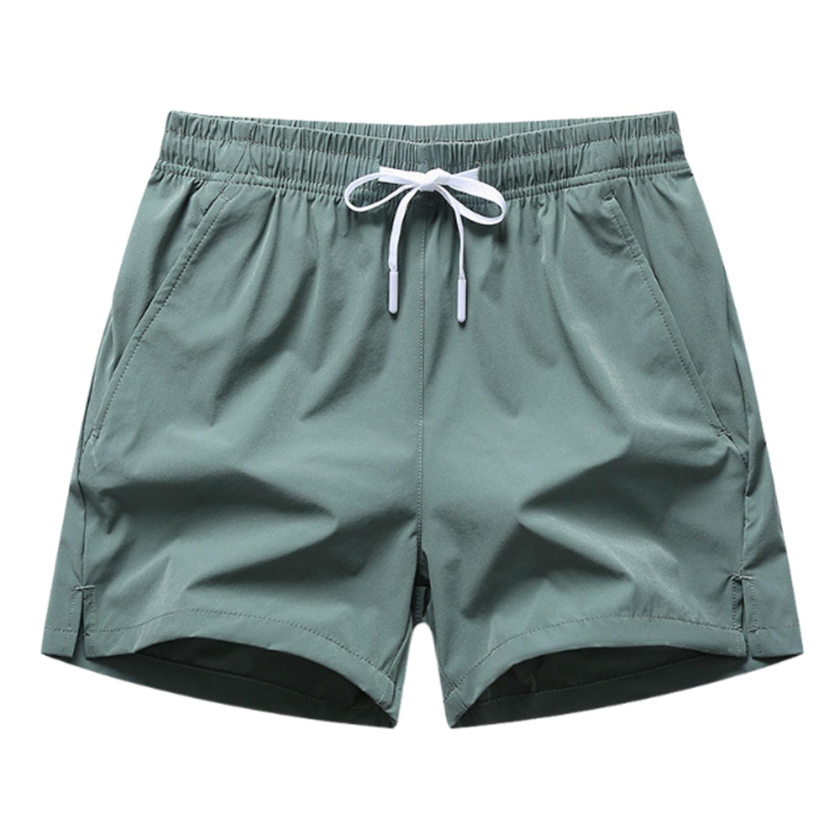 Maxbell Active Shorts Casual Beachwear Loose Fit Drawstring for Training Jogging Gym green XL