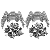 Maxbell 75Pcs Practical Greenhouse Clips Z-Type Clips for Greenhouse Glass Fixation