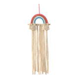 Macrame Hair Bow Holder for Girls Woven Hair Clips Organizer Wall Door Decors Style B