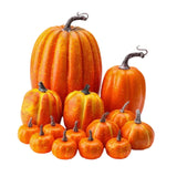 Maxbell 14x Artificial Pumpkins Fall Season Decorative Wedding Assorted Thanksgiving Orange