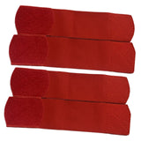 Maxbell 4 Pieces Soccer Ankle Guard Strap Portable for Volleyball Basketball Cycling Red