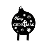Maxbell Christmas Yard Signs Decor Hollow Snowflake Stake for Home Walkway Landscape Style C