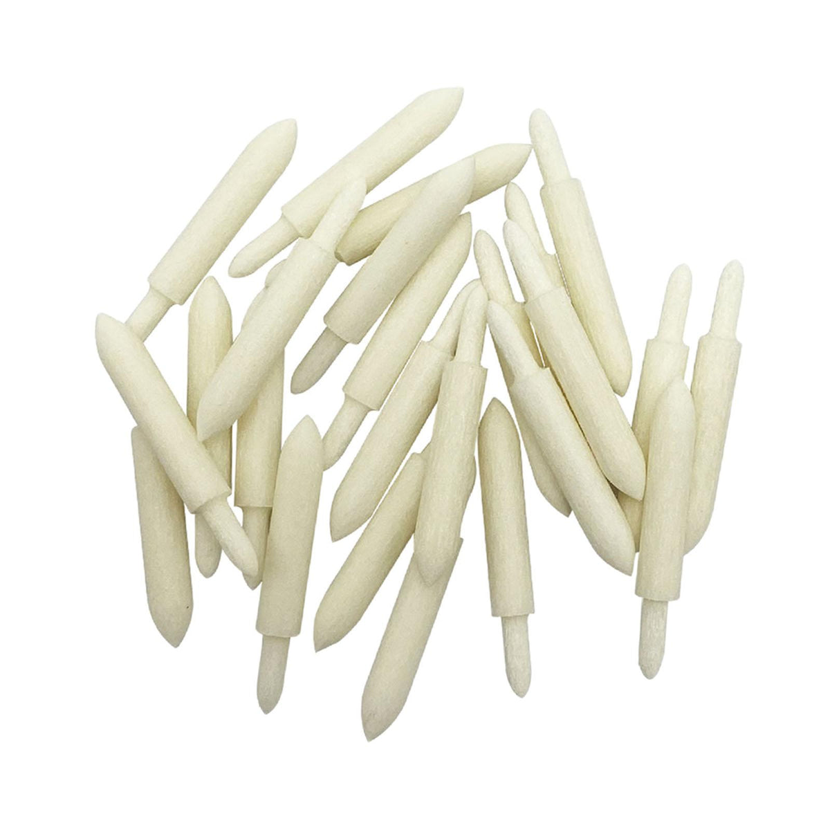 Maxbell 20Pcs Pen Plating Fiber Tips Accessory Shop Replacement Jewelry Plating Tips 2.5cmx0.35cm