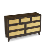 Bedroom 7 drawer dresser, dresser modern wooden chest of drawers with