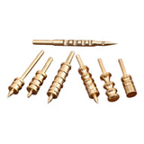 Maxbell 7 Pieces Leather Burnisher Tips Lightweight Leather Slicker Burnishing Tools