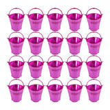 Maxbell 20Pcs Small Candy Buckets Party Supplies Birthday Decor Modern Snack Buckets Rose Red