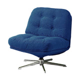 Maxbell Armless Office Chair Crossleg Swivel Chair for Living Room  Blue