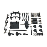 Maxbell 1:12 Scale Shock Absorber Gearbox Set Upgrades Kit for MN99S DIY Accessories black