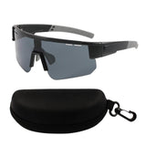 Maxbell Maxbell Cycling Glasses Portable Eyewear Sports Sunglasses for Outdoor Hiking Riding Black Gray