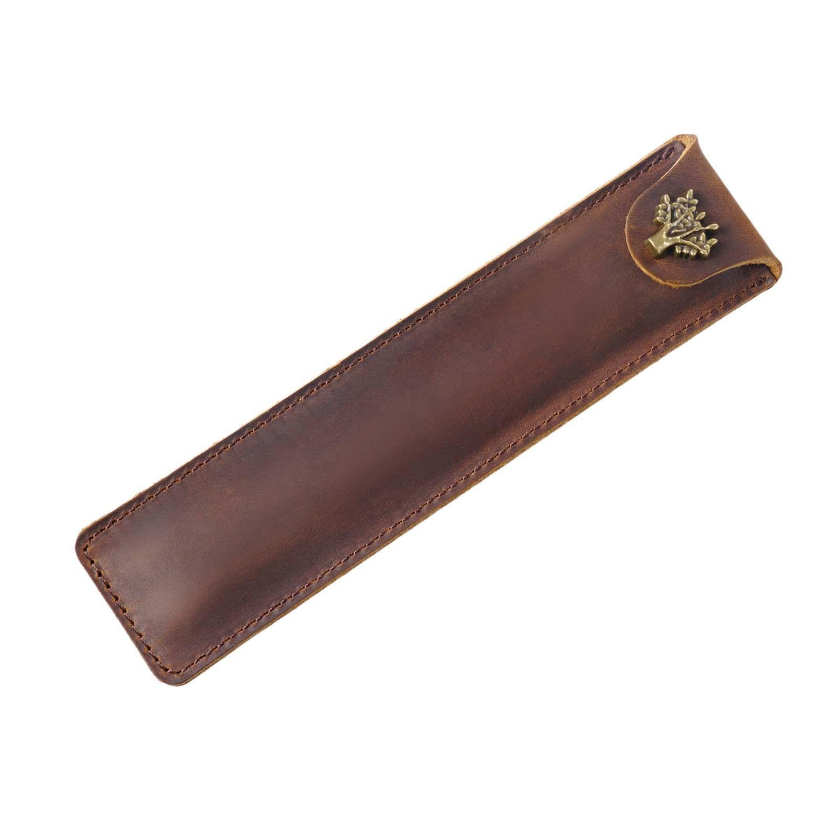 Maxbell Pen Protective Sleeve Easy to Use Pen Storage Organizer Waterproof Pen Pouch Brown