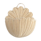 Maxbell Wall Hanging Basket Imitation Rattan Home Decor for Bathroom Flowers Bedroom XS