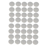 Maxbell 40x Round Stainless Steel Tag Findings Pet Identification Metal Blanks 10mm