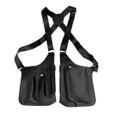 Maxbell PU Leather Shoulder Harness Bag Steampunk Shoulder Pouch Costume Accessories