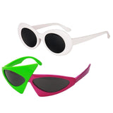 Maxbell 2/pack Novelty Sunglasses Clout Goggles Kurt Cobain Glasses