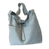 Maxbell Women Shoulder Bag Female Trendy Women Tote Bag for Travel Outdoor Colleague Light Blue