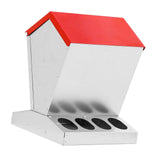 Maxbell Chicken Feeder Multipurpose Chick Feeding Station for Canary Backyard Pigeon 30.5cmx30.5cmx40cm