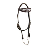 Maxbell Horse Bridle with Reins PU Leather Western Saddles Harness Horse Riding Rope Brown