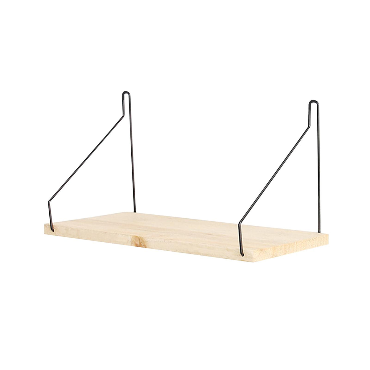 Maxbell Wall Mounted Wooden Storage Rack Ledge Shelf for Office Home Decor Bedroom