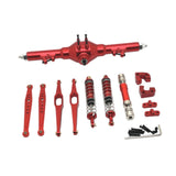 Maxbell 1/12 RC Car Metal Upgrade Kits Suit Rear Axle Fixtures for 12427 12429 Truck Red