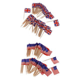Maxbell 100 Pieces  England Flag +100 Piece USA Flag