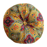 Maxbell Floor Cushion Round Comfortable Futon Cushion Bohemian Decorative Tatami Pad Gold