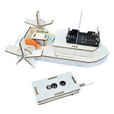 Maxbell DIY Wooden Science Experiment Kits RC Boat for Boys and Girls Teens Children