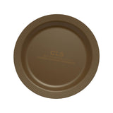 Maxbell Camping Plate Easy to Clean Utensils Dinner Plate for Kitchen Fishing Indoor Brown
